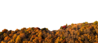 The foreground layer to a parallax header displaying some beautiful hills during the fall.